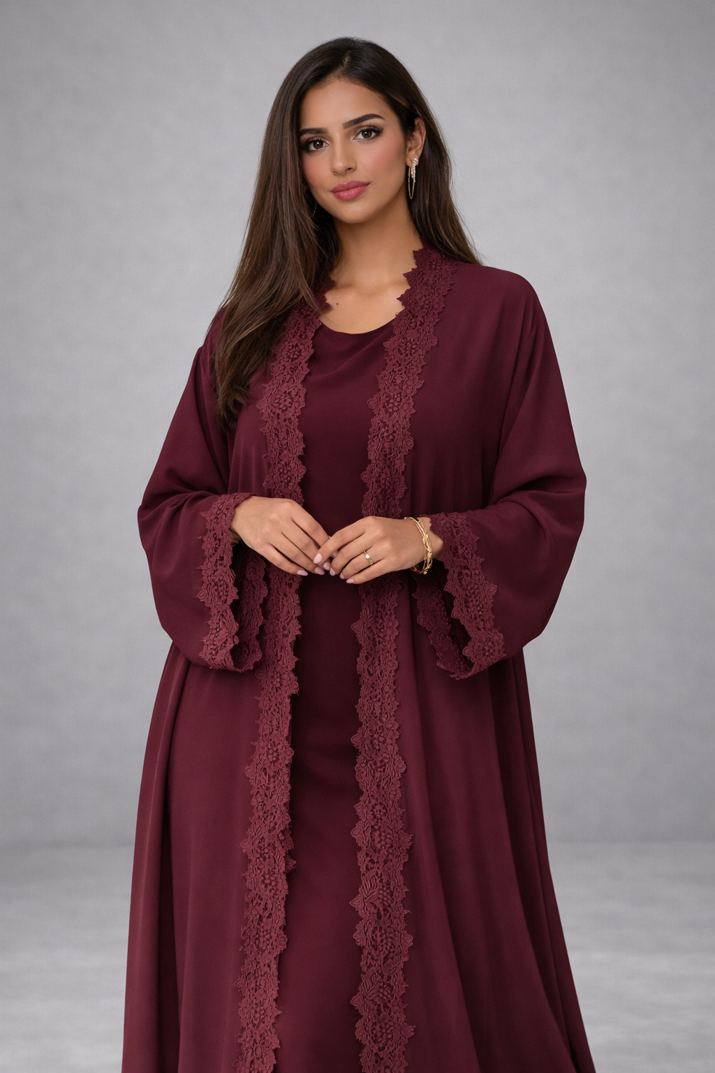 Ruby Red Abaya